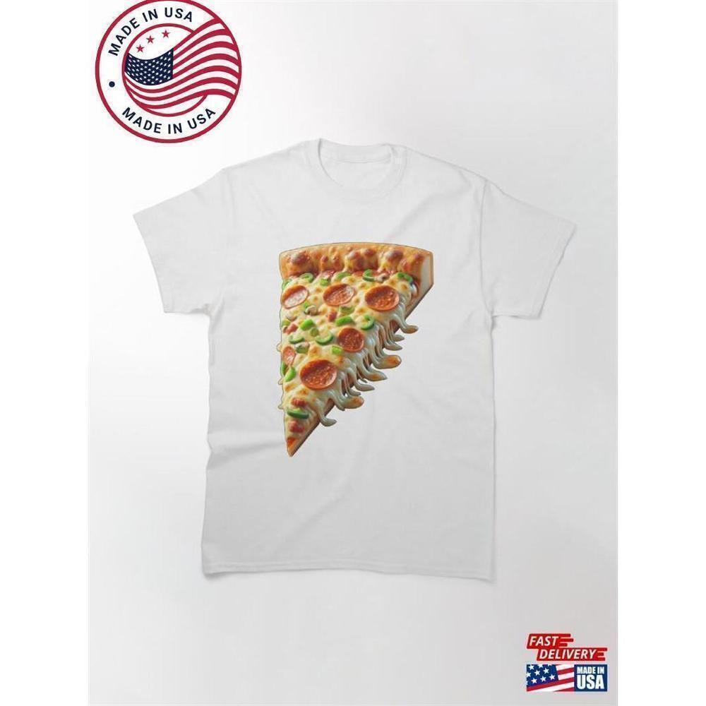 Pepperoni Pizza Extra Cheese Foodie Delight Unisex Classic T-Shirt